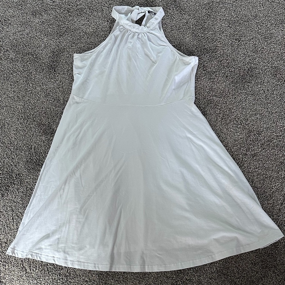 Ouges Woman’s White Halter Swing Dress - Size Xl … - image 1